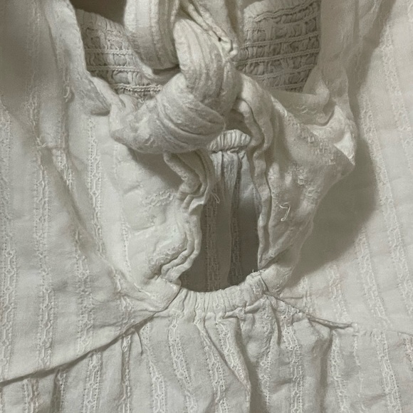 white tank with tie front - Picture 2 of 5